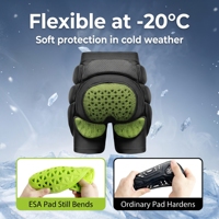 CE Seviye 1 Unisex Kayak Snowboard Kalça Koruyucu Şortlar Stokta Toptan Koruyucu Dolgulu Şortlar S-3XL Gönderime Hazır