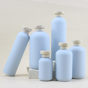 ขวดบีบแชมพูพลาสติก HDPE แบบแบน เนื้อแมท สัมผัสนุ่ม พร้อมฝาพลิก ขวดโลชั่นและขวดสบู่เหลวแบบฝาเกลียว - Product Image 5