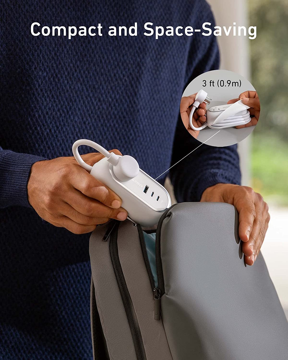Anker 615 USB Power Strip - Fast Charging for Household