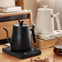 Bouilloire électrique intelligente thermostatée en acier inoxydable, cafetière, contrôle de la température pour le café et le thé