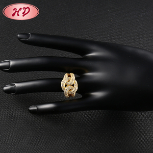 Neue Modell-Designs Vergoldeter Damen-Schmuck Modischer <span class=keywords><strong>Ring</strong></span> Fingerringe Fotos - Product Image 5