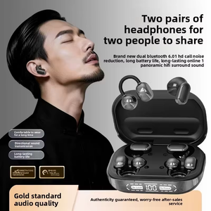 Auriculares inalámbricos de doble estilo 2 en 1: clip para la oreja abierta y auriculares internos para dormir, sonido de alta fidelidad, auriculares con reducción de ruido ENC - Product Image 5