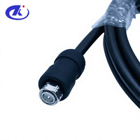 Maßgefertigtes 1/2-Zoll-RF-Verbindungskabel mit 4.3/10 Stecker mit Wasserdichter Gummimanschette zu 4.3/10 Stecker R/A-Anschluss, 5m