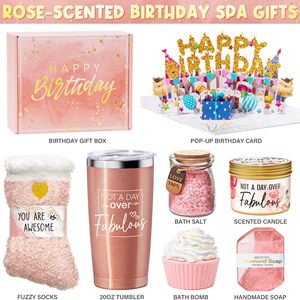 Set <span class=keywords><strong>de</strong></span> Regalo Creativo para el Baño con Sal <span class=keywords><strong>de</strong></span> Baño con Aroma a Rosas y Mascarilla para Ojos, Tarjeta <span class=keywords><strong>de</strong></span> Regalo Electrónica - Regalo para el Cumpleaños <span class=keywords><strong>de</strong></span> la Mejor Amiga y el Día <span class=keywords><strong>de</strong></span> la Madre - Product Image 1