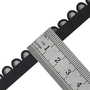 Cổ 1.2cm lỗ rộng vành đai răng nhỏ ren nút dây đeo đồ chơi búp bê phụ kiện 1mm Jacquard in 6mm may túi Giày Twill - Product Image 5