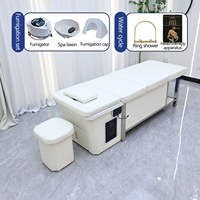 Haute qualité 90L réservoir d'eau japonais tête Spa Massage lit Salon shampooing lit Salon de coiffure lavage chaises pas de plomberie avec chauffage