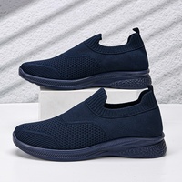 2026 Sneaker Calza Uomo Flyknit Slip On Platform Imbottita Traspirante Taglie Extra Grandi Camminata