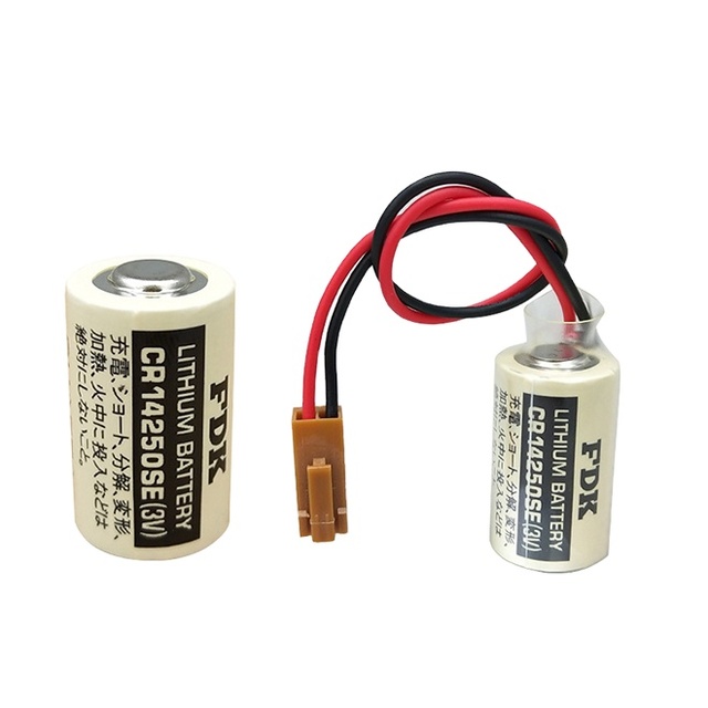 FDK CR14250SE 3V 1/2AA Lithium Primary Battery Button Top