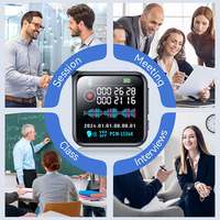 Enregistreur vocal avec mot de passe, réveil, radio FM, lecteur de livres électroniques tout-en-un avec lecteur MP3 HIFI, jusqu'à 128 Go, 1536 Kbps