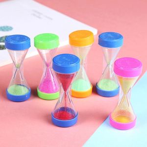 Cadeau créatif résistant aux chocs, bouteille de sable colorée avec minuteur en forme d'heureglas - Product Image 2