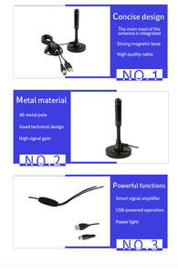 Ăng-ten Tv Hdtv Thu Sóng <span class=keywords><strong>DVB</strong></span> <span class=keywords><strong>T</strong></span>, Bộ Khuếch Đại <span class=keywords><strong>T</strong></span>ín Hiệu <span class=keywords><strong>T</strong></span>ăng Cường <span class=keywords><strong>T</strong></span>ín Hiệu, Ăng-ten TV Kỹ Thuậ<span class=keywords><strong>t</strong></span> Số Trong Nhà - Product Image 5