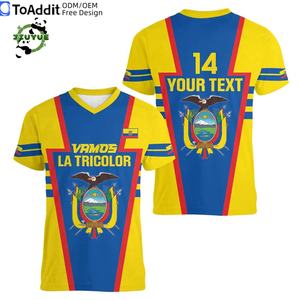 Jersey Sepak Bola Kiper Premium Bahan Berkualitas Tinggi Ekuador 2026 Desain Vintage Siap Pakai Hadiah Dukungan Logistik Lengkap - Product Image 1