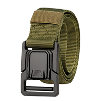 Nouveau hommes Nylon tissu ceinture réglable Combat métal alliage boucle chasse randonnée taille Sport ceintures extérieur tactique ceinture