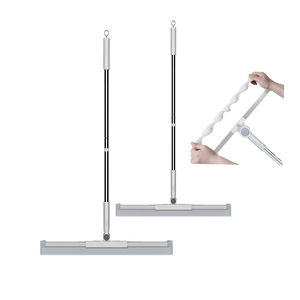 Mopa y Escoba Telescópica de Acero Inoxidable Ecológica para Limpieza de Inodoros y Baños, Barrido y Raspado de Pisos - Product Image 1