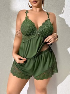 Camisón de Tirantes para <span class=keywords><strong>Mujer</strong></span>, Otoño, Sexy y Tentador, Pantalones Cortos Dulces, Conjunto de Dos Piezas, Ropa de Dormir Ligera para el Hogar - Product Image 6