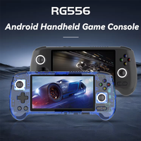 RG556 Lecteur de jeux vidéo portable multifonction avec écran OLED de 5.48 pouces Console de jeux portable rétro