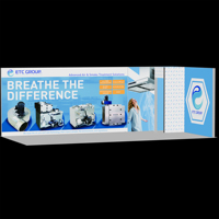 Système mural modulaire polyvalent Tianlang avec panneau graphique lumineux pour stand d'exposition intérieur pour marque
