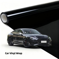 Film de protection vinyle noir brillant FYL PET Piano Black à changement de couleur pour voiture, rouleau noir, film de protection intégral pour carrosserie