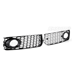 ฝาครอบตะแกรงไฟตัดหมอกสีดำ 2 ชิ้น ลายรังผึ้ง สำหรับ Audi A5 S-Line / S5 B8 RS5 ปี 2008 2009 2010 2011 2012 - Product Image 3
