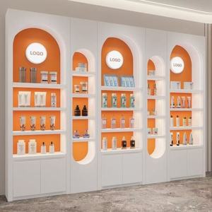 Vitrina de Exhibición de Cosméticos para Salón de Belleza de Alta Gama <span class=keywords><strong>EMMA</strong></span>, Pintada, Comercial, Moderna, Irregular, para Productos para el Cuidado de la Piel y Esmalte de Uñas - Product Image 5