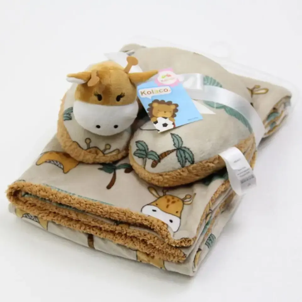 Personalizzato portatile convertibile 2 In 1 bambino elefante coperta forme di cuscino carino consolatore giocattoli coperta bambino cuscino lenitivo bambola