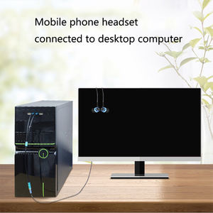 3,5mm Jack Mikrofon Kopfhörer Splitter Audio Kabel AUX Verlängerung <span class=keywords><strong>2</strong></span> Männlichen Zu 1 Weibliche Kabel Für Computer Notebook MP3 - Product Image 6