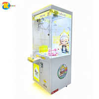 Machine de jeu d'arcade à grue, design requin métallique, à monnayeur, pour peluches, garantie 1 an, pour parcs d'attractions, version anglaise, résistante aux intempéries