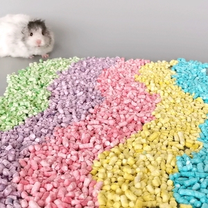 Litière colorée en granulés de papier recyclé pour maisons d'egrets et aménagement paysager pour hamsters - Product Image 2