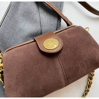 Sac à main rétro pour femme, personnalisé, en cuir tressé avec chaîne, boucle ronde dorée, idéal pour les sorties décontractées et les soirées.