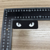 Boucle de crochet de patch de moral réfléchissant IR oeil de démon oeil de chat personnalisé en gros