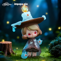 NOUVEAU 100% Original Impopo Pix Whisper in Night Series Blind Box Figurine Anime en PVC Décoration Maison Collection Cadeau d'Anniversaire