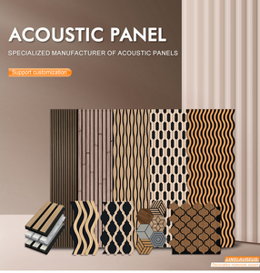 Akupanel, decoración Interior, Panel de pared insonorizado, paneles de listones de madera, Panel de pared acústico de madera a prueba de sonido para estudio de grabación - Product Image 4