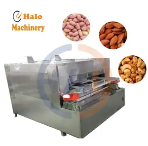 Jinan Halo factory price automatic swing roaster machine for coated green pea/peanut/nut/cashew nut
