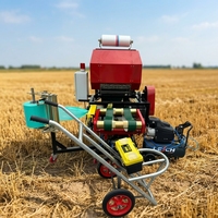 Presse à balles rondes pour ensilage à prix d'usine, machine automatique d'emballage sous film, ensileuse pour petit tracteur