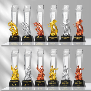 Crystal Resin Sports <b>Trophy</b> For Badminton Basketball Football Table Tennis Billiards Custom Made Commemorative Item Durable Gift - Product Image 5