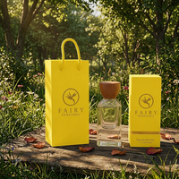 Flacon de parfum rechargeable en verre carré avec logo personnalisé et vaporisateur 30ml/50ml/100ml avec boîte et sac