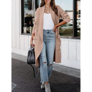 FOXA Women's Long <b>Cardigan</b> <b>Sweater</b> Full Sleeve Knitted Open Front Casual Coatigan Jacket Outfits - Product Image 5