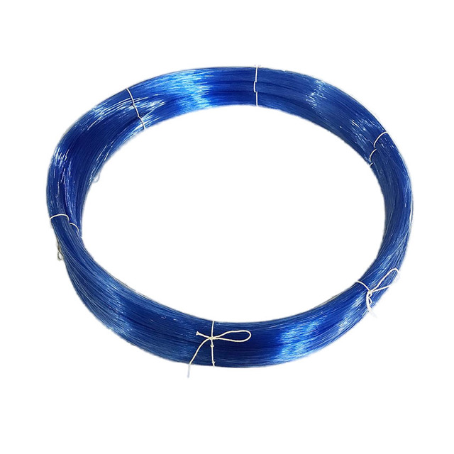 Bulk 100% Nylon 6 High Tenacity Raw Monofilament Line Blue Color 2KG for Sewing