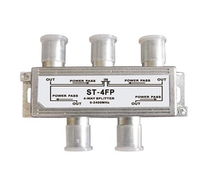 Divisor <span class=keywords><strong>de</strong></span> Señal <span class=keywords><strong>de</strong></span> Cuatro Vías Xinxidi para Antenas <span class=keywords><strong>de</strong></span> Satélite y HDTV con Todos los Puertos <span class=keywords><strong>de</strong></span> Pasaje <span class=keywords><strong>de</strong></span> Energía ST-4FP - Product Image 2