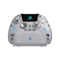 Manette PC Honcam, écran interactif, manette sans fil, 1800 mAh, joystick à effet Hall, déclencheur, lumière RVB pour PC, Switch, PS4