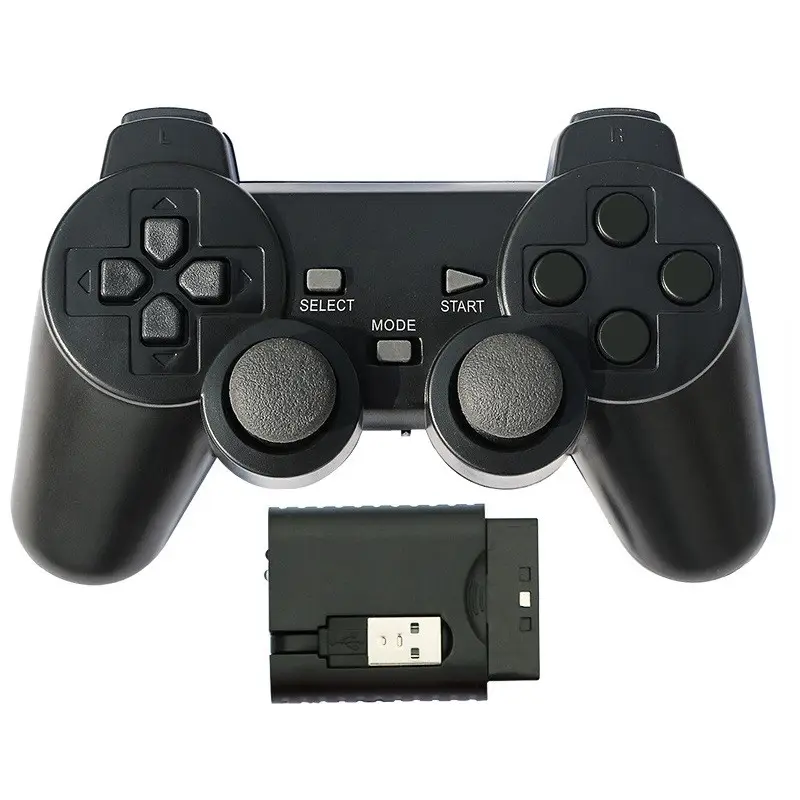 3 ב 1 אלחוטי 2.4GHz משחק בקר ג 'ויסטיק Gamepad Joypad עבור PS3 Slim PS2 ומחשב מחשב