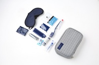 Kit de voyage beauté portable avec logo personnalisé design première classe mode vente en gros avion OEM