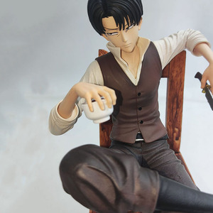 Figurine d'action en PVC de 19 cm des personnages d'anime Eren Jaeger et <span class=keywords><strong>Mikasa</strong></span> <span class=keywords><strong>Ackerman</strong></span>, collectionnable, en vente flash - Product Image 2