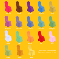 Housses de Chaise Universelles en Spandex Économiques pour Chaise de Salle à Manger Décoration de Mariage