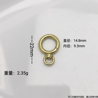 Bouton rond en laiton moulé sous pression jiujiuy pour bracelet, collier, perle, connexion DIY