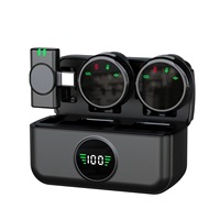 Microphone cravate dynamique omnidirectionnel 2,4 G avec boîte de charge sans fil pour l'enregistrement vidéo de vlogs et la diffusion en direct