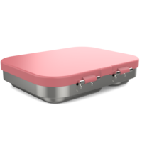 Boîte à lunch thermique pour enfants en acier inoxydable 304, 0-1L, couvercle en PP, 3 compartiments, anti-fuite, portable, pour pique-nique, compatible micro-ondes