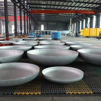 Capuchon en acier duplex à fond plat, fabriqué par spinning intégral, pour équipement de dessalement