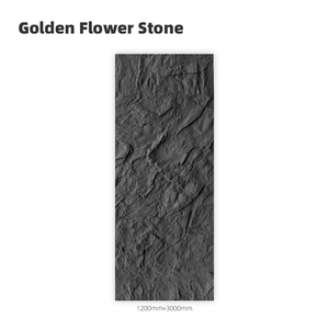 Paneles <span class=keywords><strong>de</strong></span> Piedra Artificial con Diseño <span class=keywords><strong>de</strong></span> Flor Dorada, <span class=keywords><strong>Gran</strong></span> Tamaño, Grano Continuo, Varios Tamaños, Impermeables, Resistentes al Fuego y a los Rayos UV, Decoración <span class=keywords><strong>de</strong></span> Paredes Interiores y Exteriores - Product Image 3