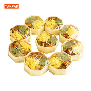 Octagonal Disposable <strong>Wooden</strong> Container for Cake Snack Bread Salad Sweet Candy Dry Fruit <strong>Storage</strong> Packaging <strong>Box</strong> - Product Image 1